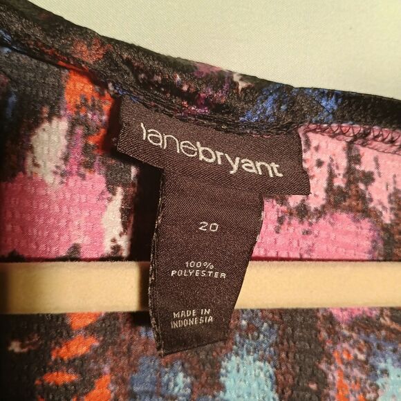 Abstract Sleeveless Dress – Bold Multicolor Print Casual Dress - Picture 3 of 4